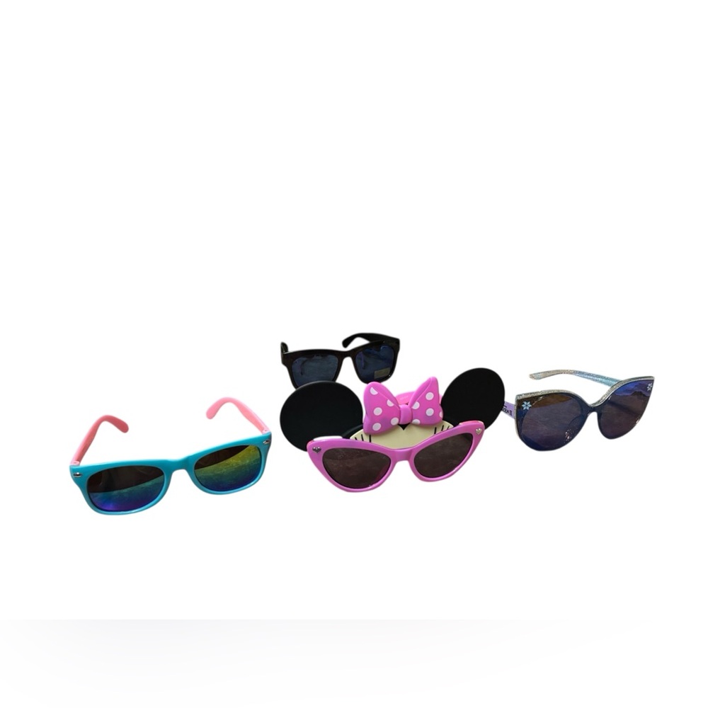 Disney Kids Sunglasses Set - Pink, Blue, Black